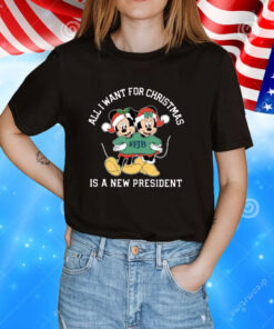 Mickey And Minnie Mouse All I Want For Christmas Is A New President FJB T-Shirts