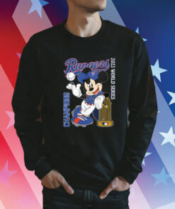 Mickey Mouse Rangers 2023 World Series Champions Sweatshirt