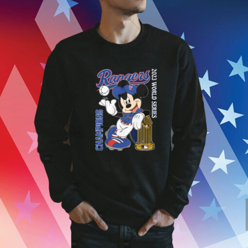 Mickey Mouse Rangers 2023 World Series Champions Sweatshirt