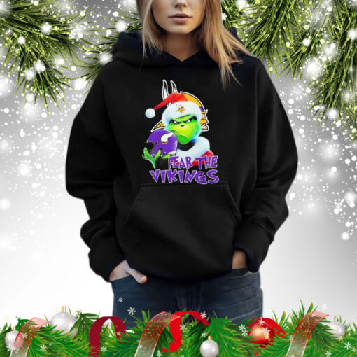 Minnesota Vikings Grinch Fear The Christmas 2024 TShirt