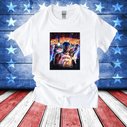 Mitchell Robinson 23 Savage T-Shirt