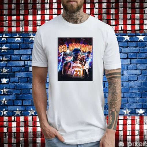 Mitchell Robinson 23 Savage T-Shirts