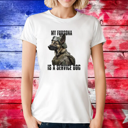 My Fursona Is A Service Dog Tee Shirt