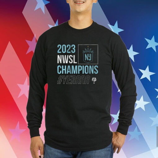 NJ/NY Gotham FC 2023 NWSL Champions Tee Shirts