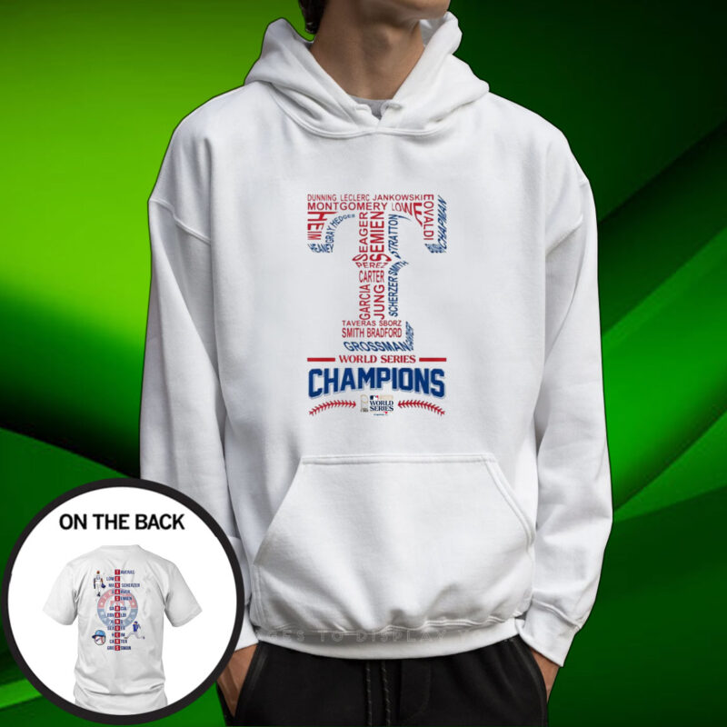 Rangers World Series Champs 2023 Texas Baseball TShirt Hoodie