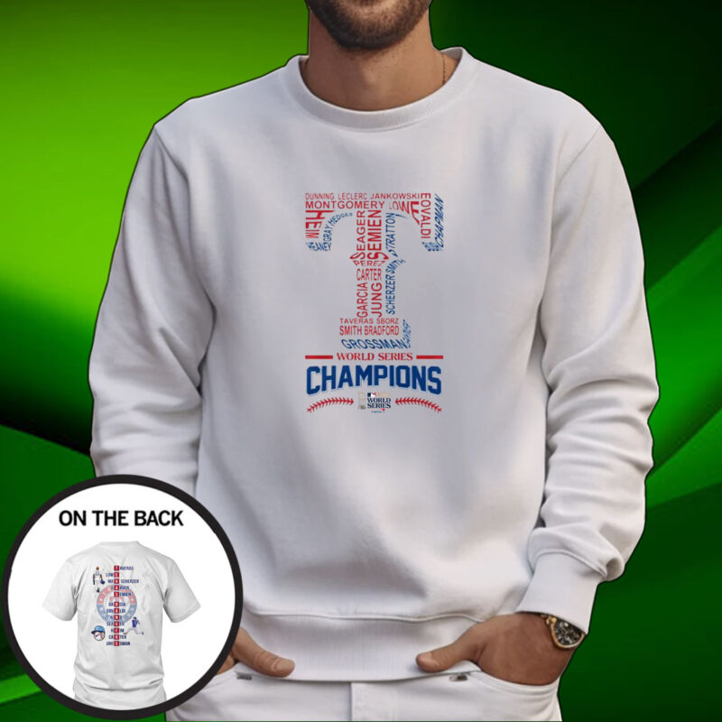 Rangers World Series Champs 2023 Texas Baseball Tee Shirt