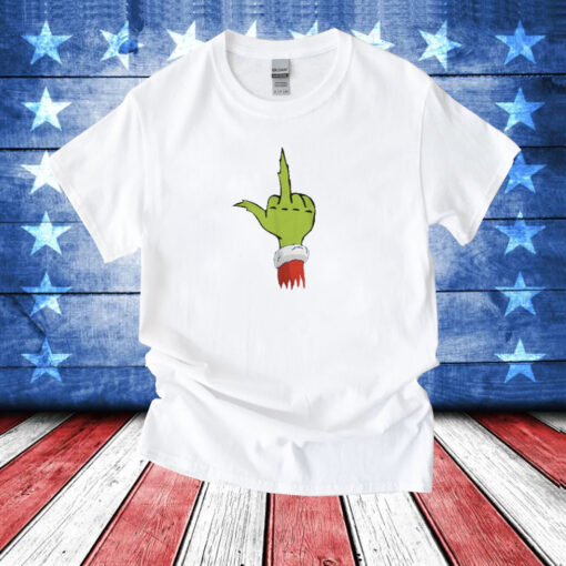 Rare Dr. Seuss Grinch Middle Finger T-Shirt