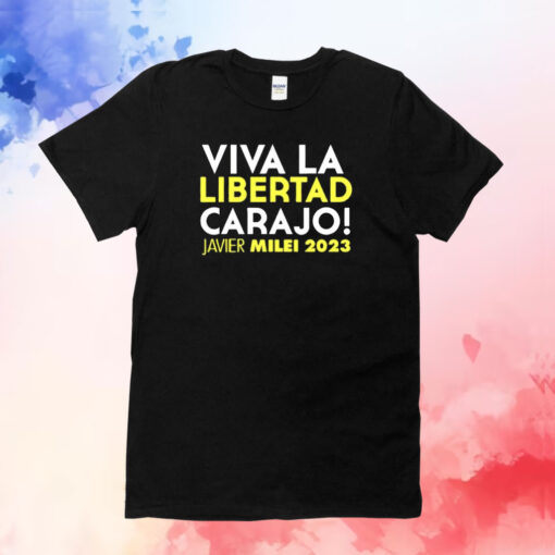 Roger Stone Viva La Libertad Carajo Javier Milei T-Shirt