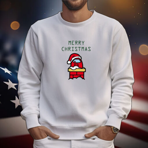 Santa Red Among Us Merry Christmas Hoodie T-Shirts