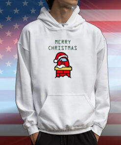 Santa Red Among Us Merry Christmas Hoodie T-Shirt