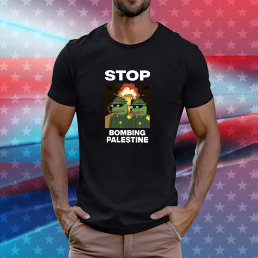 Stop Bombing Palestine Free Palestine T-Shirts