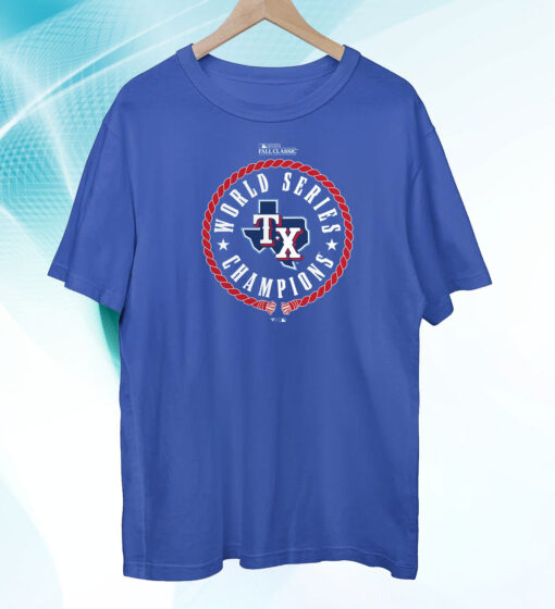 Texas Rangers 2023 World Series Champions Stealing Home Tee Shirt