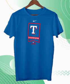 Texas Rangers Nike 2023 World Series Champions Banner Tee Shirt