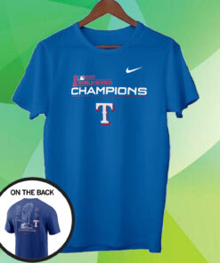 Texas Rangers Nike 2023 World Series Champions Roster Tee Shirt