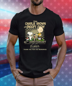 The Charlie Brown And Snoopy Show 40th Anniversary 1983 – 2023 Charles Mschulz Thank You For The Memories T-Shirts