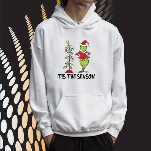 Tis The Season Christmas Print Casual TShirt Hoodie