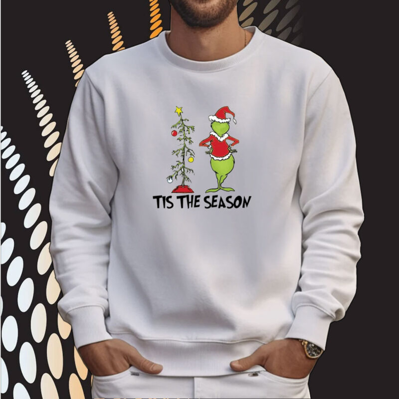 Tis The Season Christmas Print Casual Tee Shirt