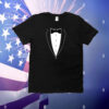 Tstars Black Bow Tie Suit T-Shirt