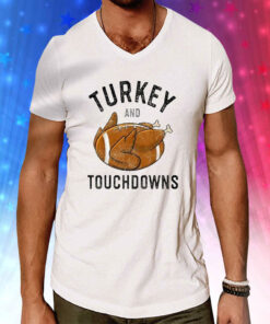 Turkey And Touchdowns Print Casual Hoodie T-Shirts