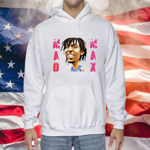 Tyrese Maxey Mad Max Caricature Philadelphia Basketball Hoodie T-Shirts