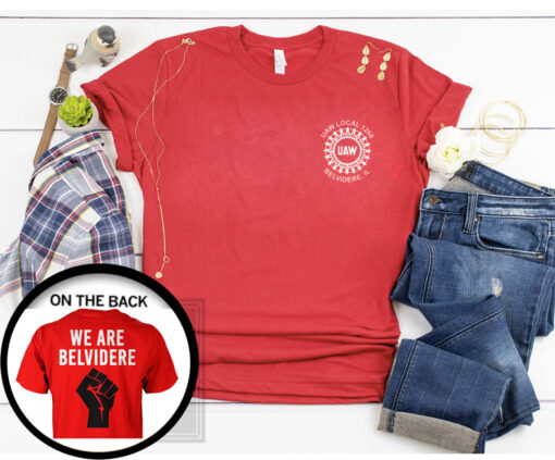 Official Uaw We Are Belvidere Red T-Shirt