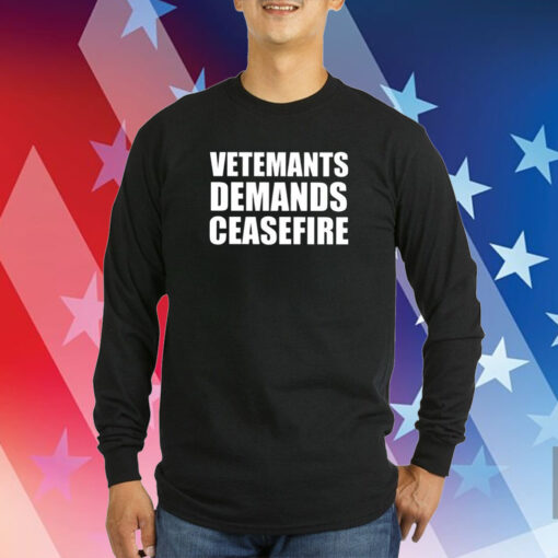 Vetements Demands Ceasefire T-Shirts