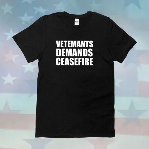 Vetements Demands Ceasefire T-Shirt