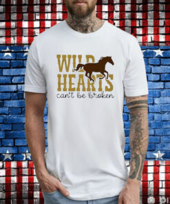 Wild Hearts Can’t Be Broken Horse Art Pattern Print Casual T-Shirt