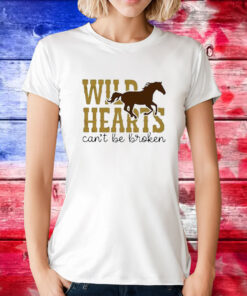 Wild Hearts Can’t Be Broken Horse Art Pattern Print Casual T-Shirts