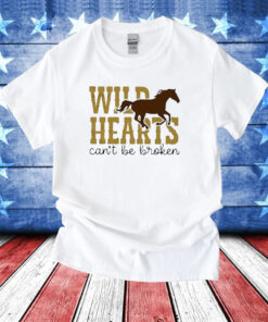 Wild Hearts Can’t Be Broken Horse Art Pattern Print Casual T-Shirts