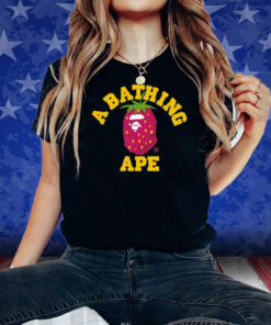 A Bathing Ape Bape Strawberry College Shirt