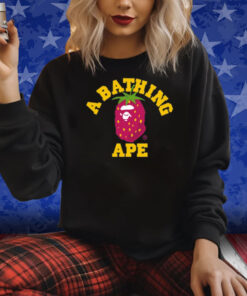 A Bathing Ape Bape Strawberry College Shirt