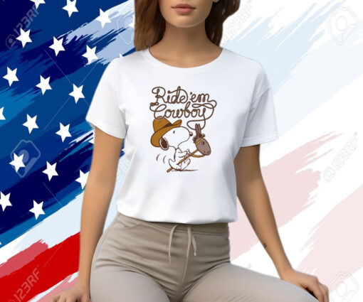 Snoopy Posters Ride Em Cowboy Snoopy Shirt