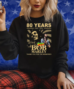 80 Years 1945 – 2025 Bob Marley Thank You For The Memories Shirts