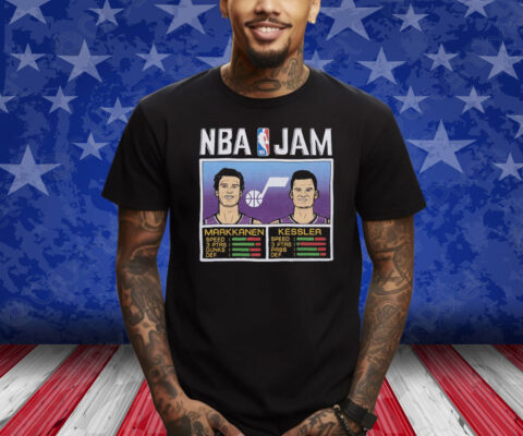 Nba Jam Jazz Markkanen And Kessler Shirt