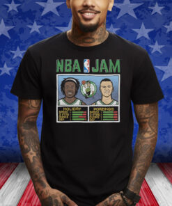 Nba Jam Celtics Holiday And Porzingis Shirt
