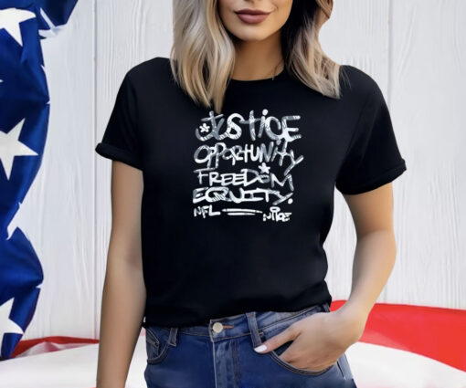 Mike Tomlin Justice Opportunity Equity Freedom T-Shirt