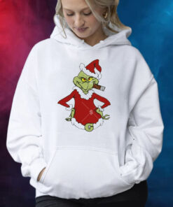 Santa Grinch Smoking A Cigar Merry Christmas Shirt