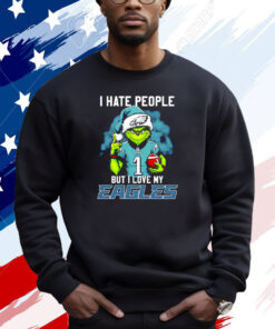 Grinch Jalen Hurts I Hate People But I Love My Philadelphia Eagles Shirt