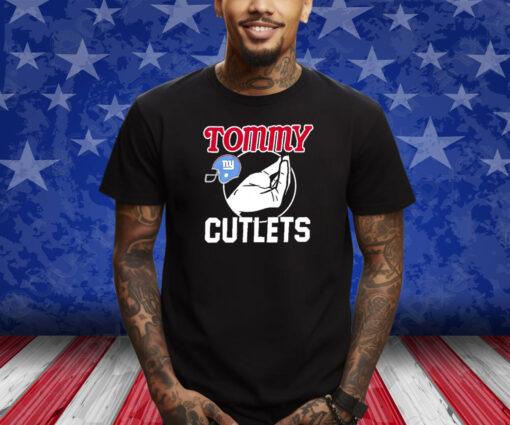 Tommy Devito Royal New York Giants Tommy Cutlets T-Shirt