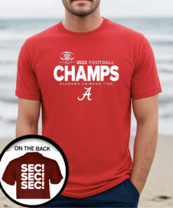 Alabama Crimson Tide 2023 SEC Football Conference Champions T-Shirts