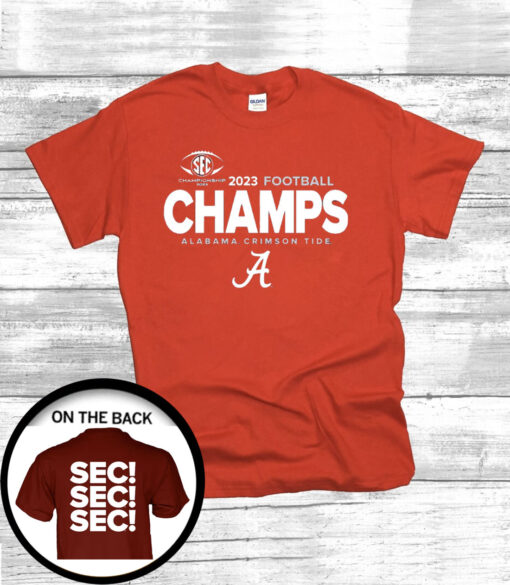 Alabama Crimson Tide 2023 SEC Football Conference Champions T-Shirt