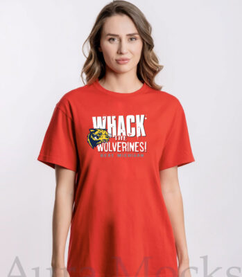 Beat Michigan Whack the Wolverines Alabama College Tee Shirt