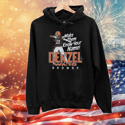 Browns Denzel Ward Signature Tee Shirts