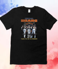 Chicago Bears Payton And Butkus And Sayers Thank You For The Memories Shirts