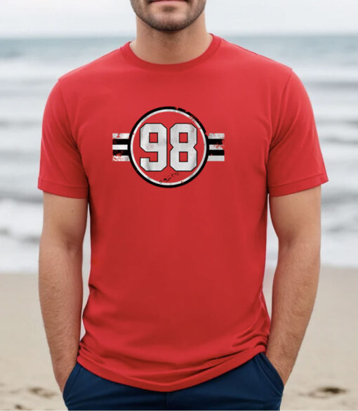 Connor Bedard 98 Chicago Hockey TShirt