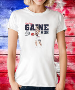 Courtney Gaine 32 Huskies NCAA Women’s Basketball T-Shirt