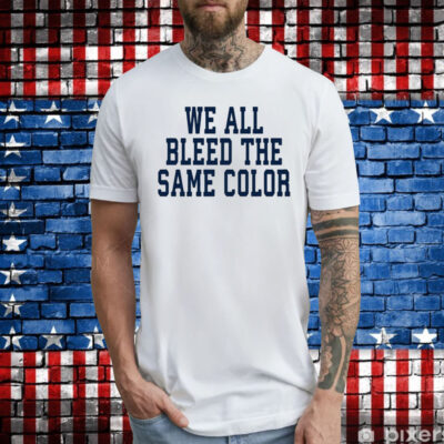 Demarcus Lawrence Wearing We All Bleed The Same Color T-Shirt