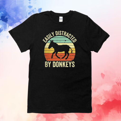 Easily Distracted By Donkeys T-Shirts