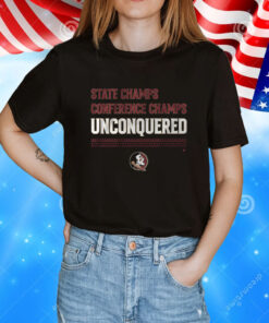 FSU Football Unconquered State Conference Champs Shirt